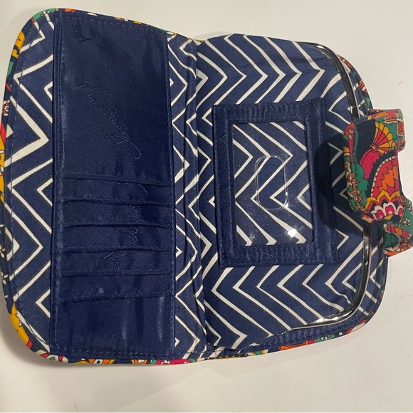 Vera Bradley Venetian Tote Double Handle Purse And Wallet ID/Money Holder - Picture 13 of 15